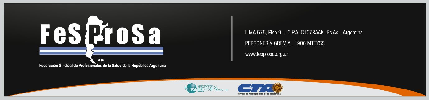 Jornada de lucha de trabajadores de salud en todo el país – FESPROSA