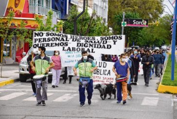 Río Negro: Movilización de trabajadores de salud nucleados en Fesprosa