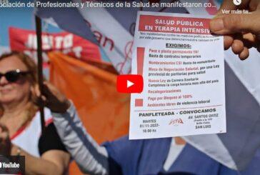 Asociación de Profesionales y Técnicos de la salud se manifestaron contra las medidas del Gobierno
