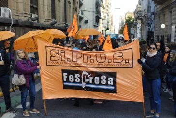 Siprus movilizó al Ministerio de Salud de Santa Fe en reclamo de mejores condiciones laborales